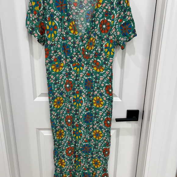 RHODE for target Floral Patterned Green Dress + free matching bag!!! - Picture 1 of 8
